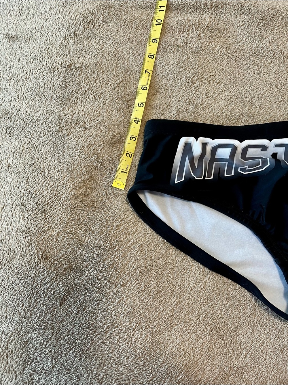 Nasty Pig Black Swim Trunks with White Logo, Sunga Style, medium, new with tags - Picture 6 of 6